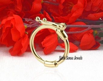 925 Silver Enhancer Clicker Lock: Charm Pendant Connector Clasp (15mm)