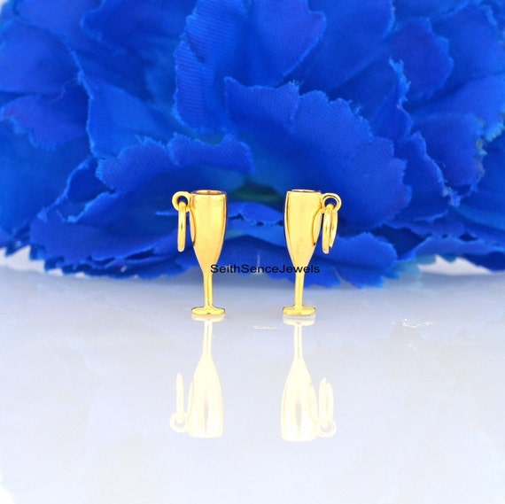 925 Silver Wine Glass Charm, Silver 3D Wine Glass Charm, Mini Wine Glass  Pendant, Wine Glass Charm Pendant, Handmade Wine Glass Pendant