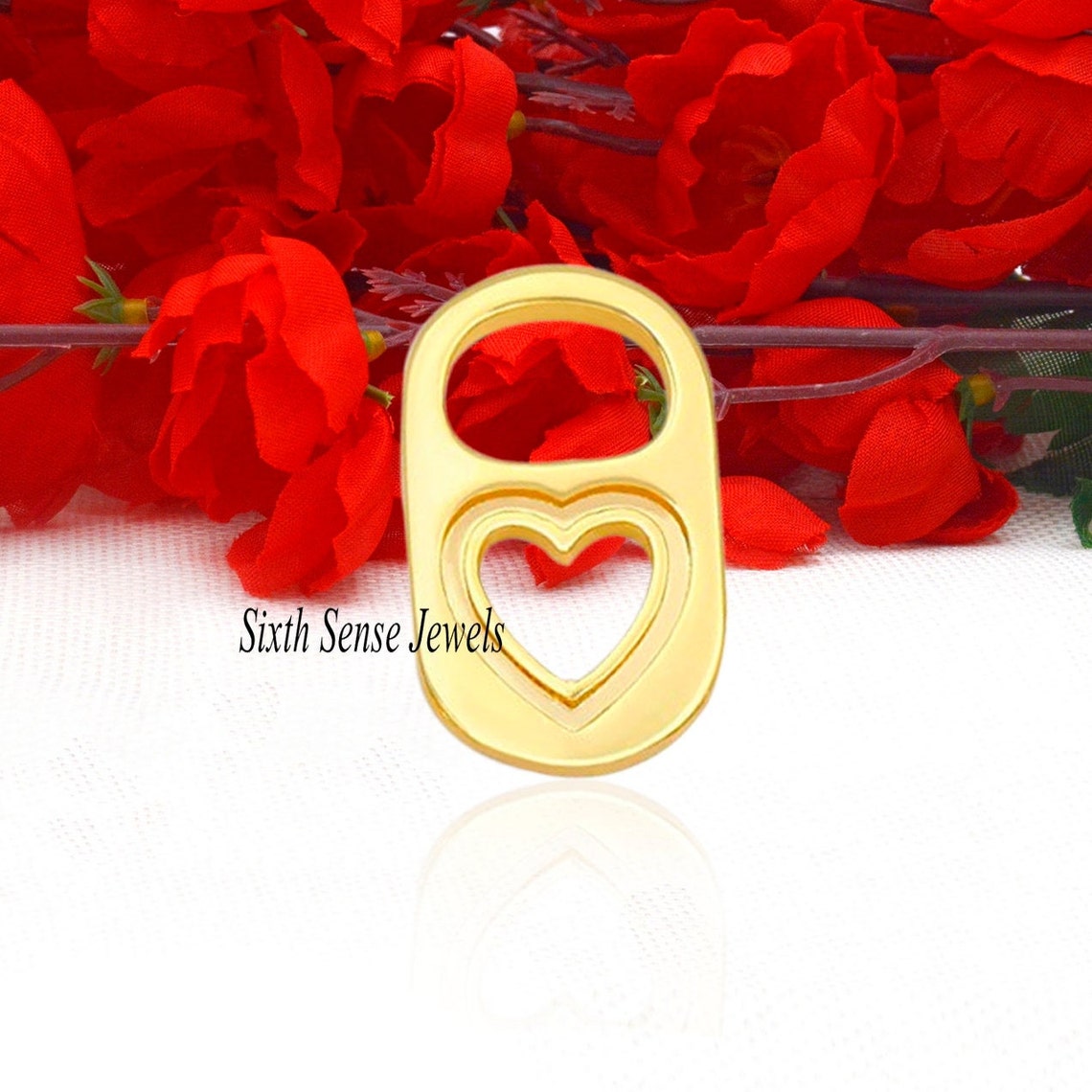 Heart Soda Can Tab Soda Can Tab 925 Silver Soda Pull Etsy