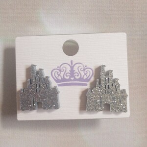 Disney castle earrings clearance
