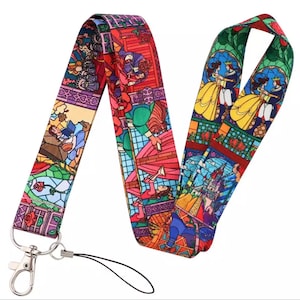 Beauty and the Beast Lanyard Holder 