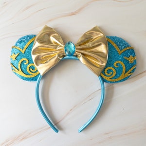 Jasmine Minnie Ears , Minnie Ears, Minnie Mouse Ears, Princess Minnie Ears, Jasmine Mickey Ears, Mickey Ears, Mickey Mouse Ears