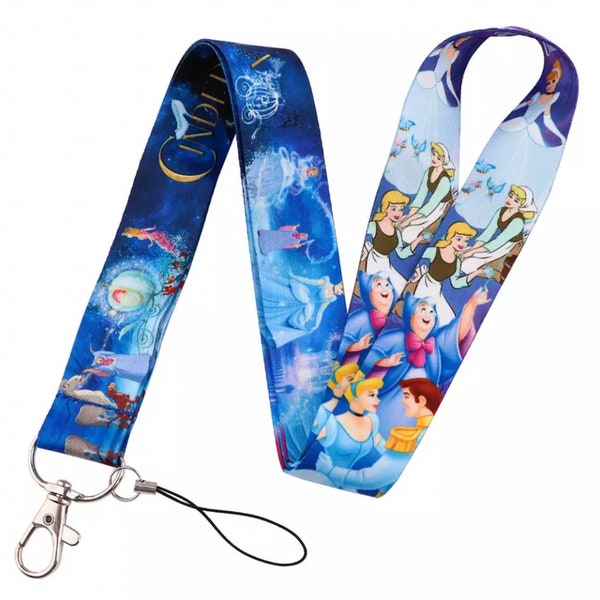 Cinderella Themed Lanyard, Disney Pin Trading Lanyard