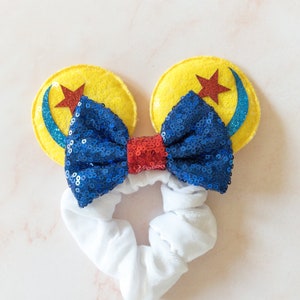 Toy Story Minnie Ears Scrunchie, Toy Story Luxo Ball Scrunchie