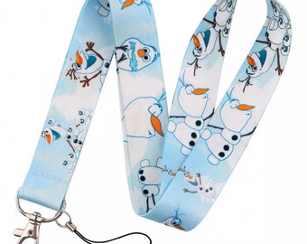 Disney lanyard for pin trading Frozen Olaf kids child size snowman drink  medal
