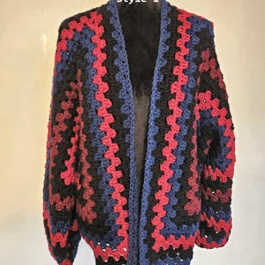 Handmade Crochet Hexagon Cardigan: Oversized Fall Wear