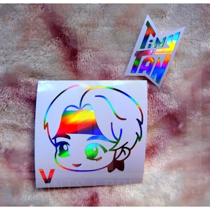 BTS Tiny Tan Decal, BTS Decals, BTS stickers, Park Jimin, J-hope, V, Suga, Jin, Rm, Jungkook, Laptop Decals
