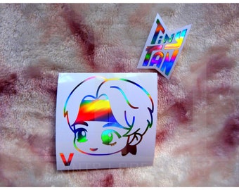 Sticker BTS Tiny Tan, Stickers BTS, Stickers BTS, Park Jimin, J-hope, V, Suga, Jin, Rm, Jungkook, Stickers pour ordinateur portable