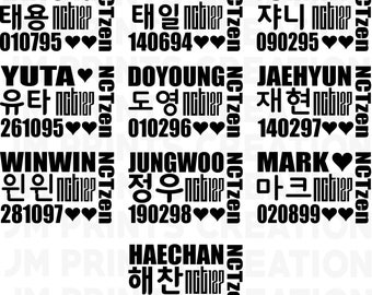 Bâton lumineux NCT 127 Bias Sticker