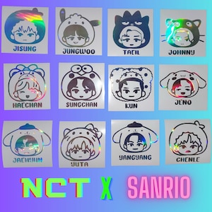 NCT X SANRIO NAKLEJKA, Nct dream, Nct u, Nct 127, Naklejki Nct Group