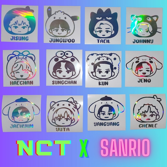 NCT X SANRIO DECAL, Nct Dream, Nct U, Nct 127, Nct Group Stickers