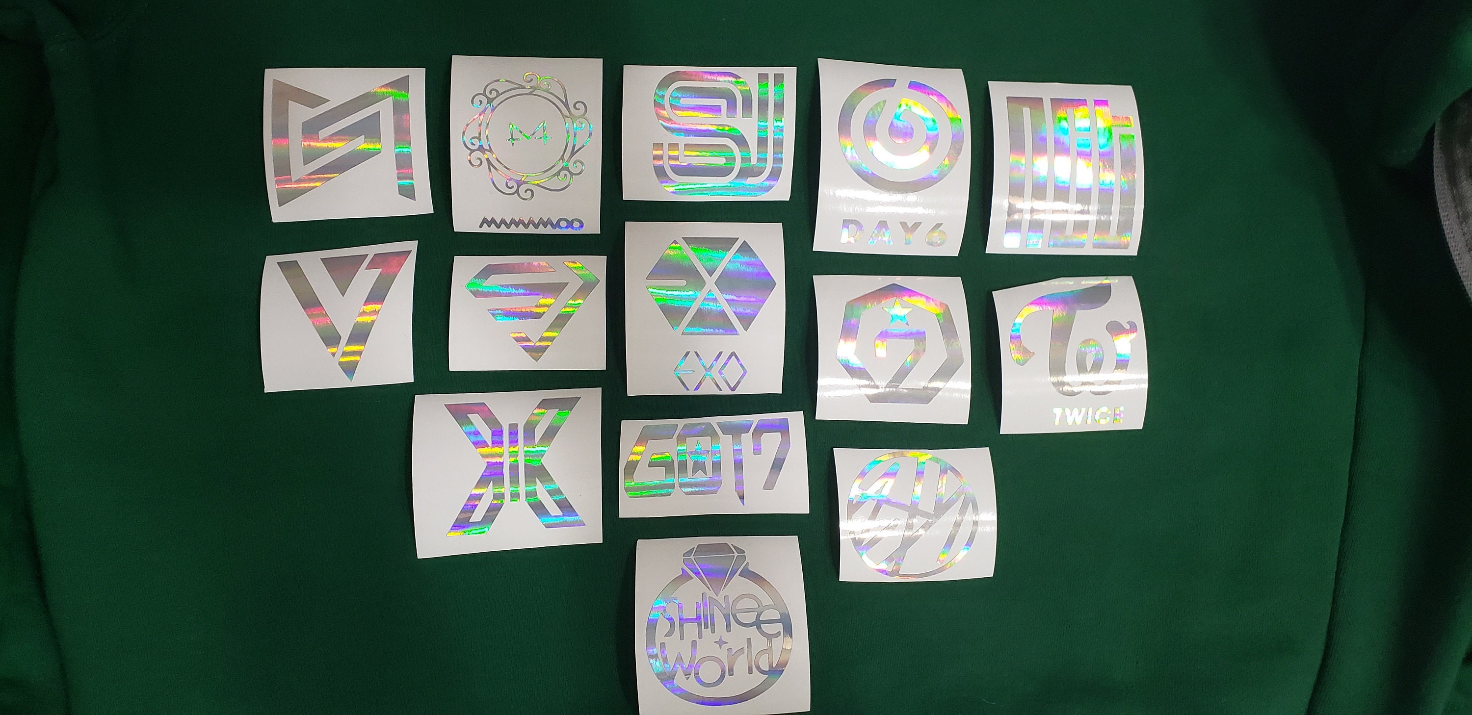 Décalcomanies logo KPOP, autocollants K-pop