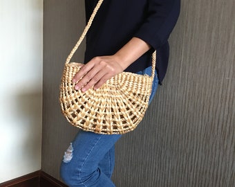 Water hyacinth bag, Crossbody Bag, Handle Bag, Straw Bag,