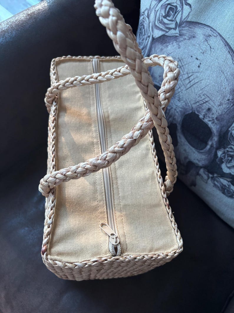 Handmade Water Hyacinth Weaving Bag, Medium Everyday Tote - Etsy