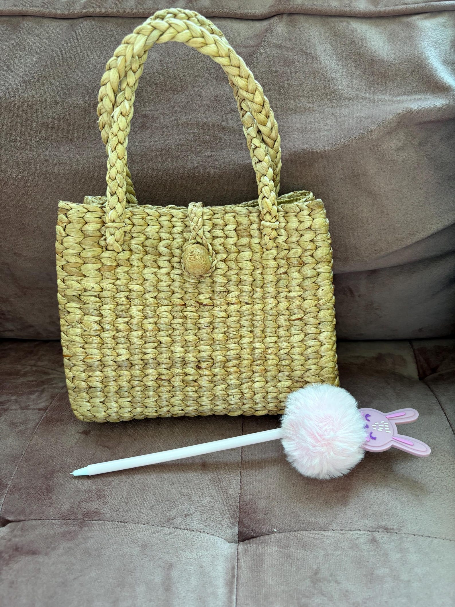 Handmade Water Hyacinth Weaving Bag, Tropical Beach Purse - Etsy