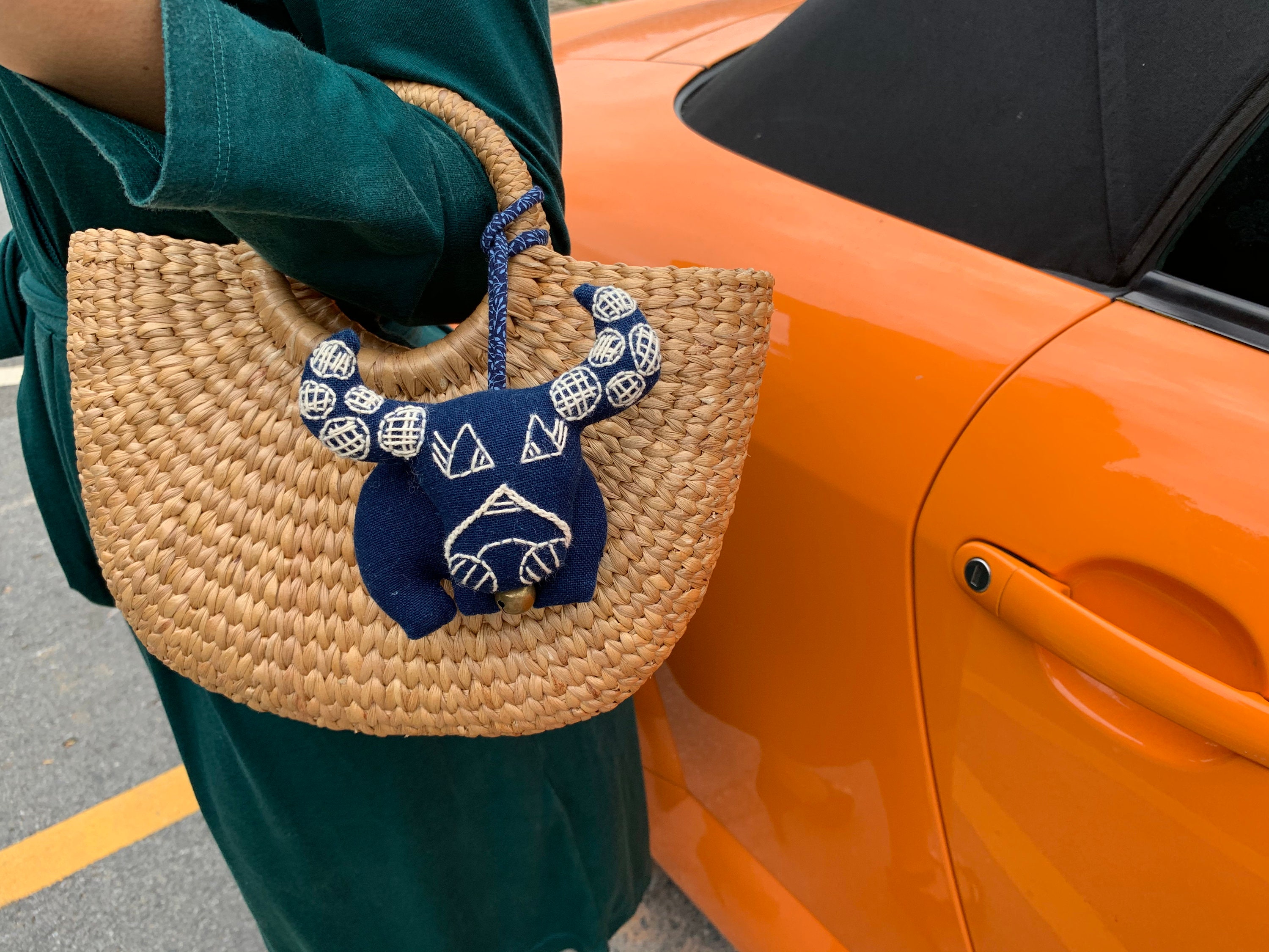 Handmade Water Hyacinth Bag, Small Woven Straw Tote - Etsy