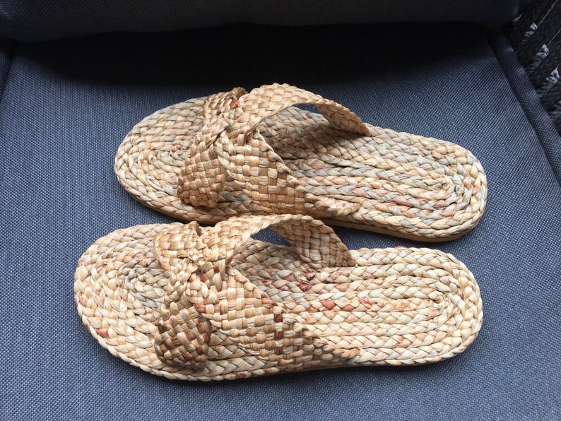 Water Hyacinth Sandals eco friendly Sandals Simple Sandals Unisex Sandals Kid Sandals Handmade Sandals Handmade shoes image 1