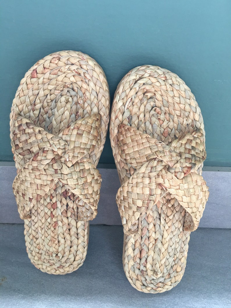 Water Hyacinth Sandals eco friendly Sandals Simple Sandals Unisex Sandals Kid Sandals Handmade Sandals Handmade shoes image 3