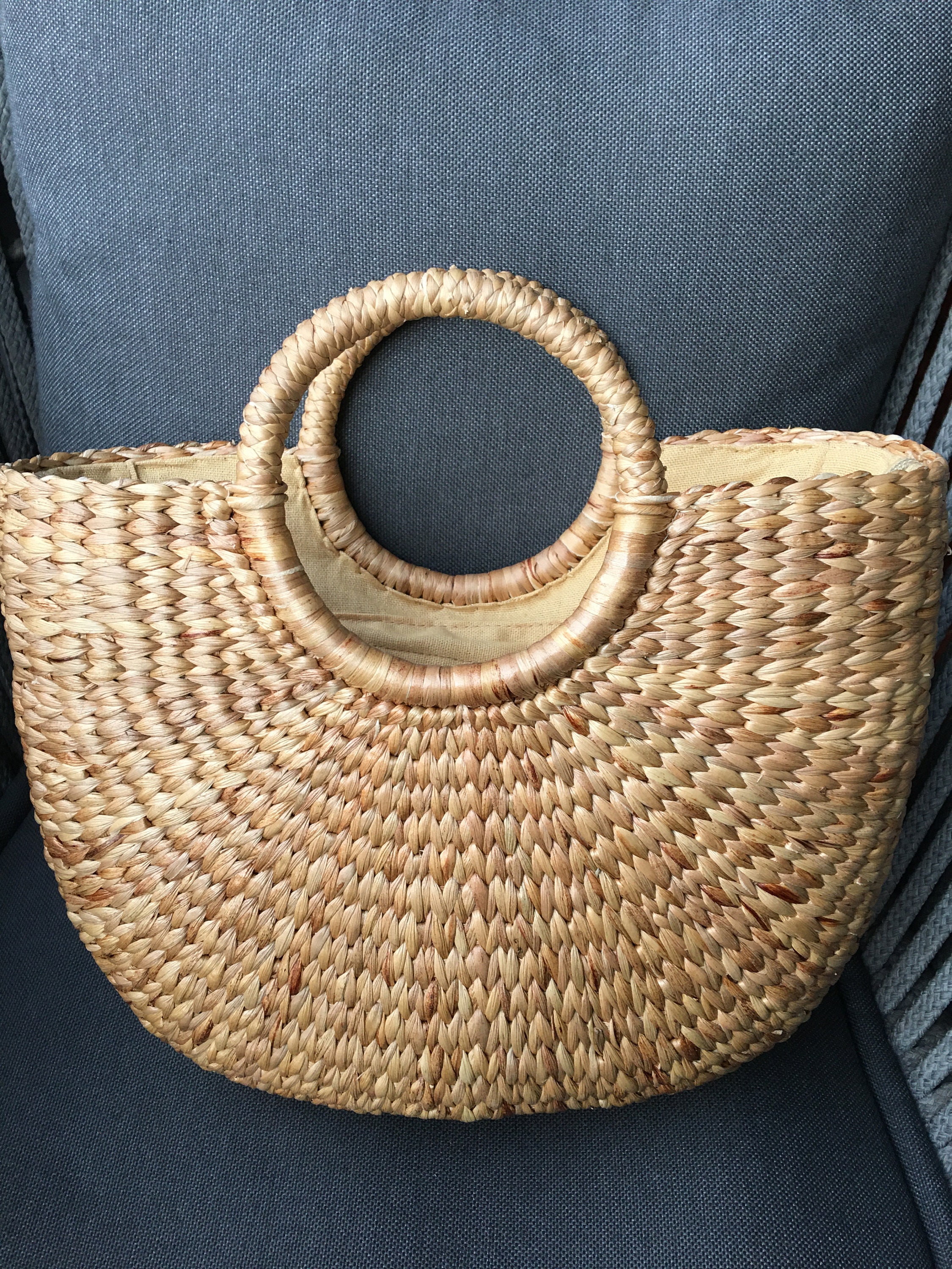 Handmade Water Hyacinth Weaving Bag, Classic Straw Tote - Etsy Australia