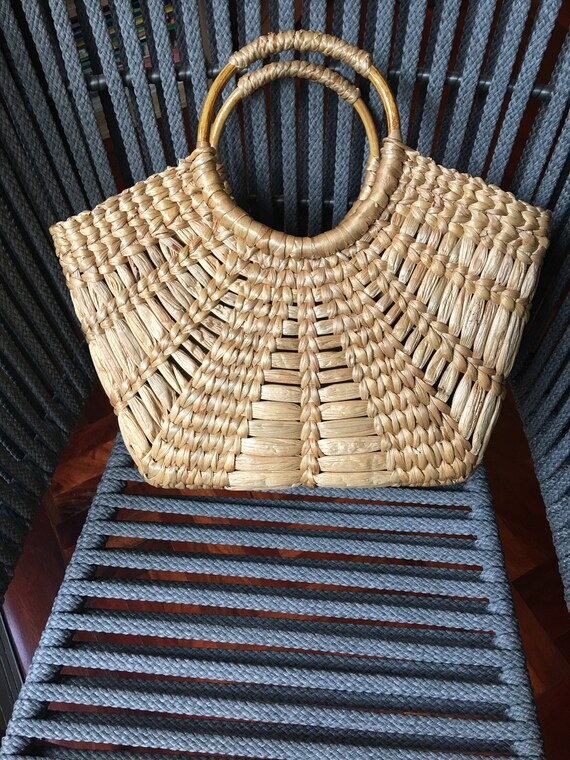Classic Bag Straw Bag Water Hyacinth Bag Tote Bag Gift | Etsy