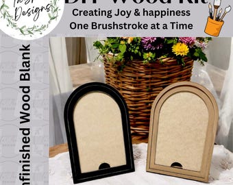 DIY | Interchangeable Large Double Framed Arched Boho Sign Frame | Wood ...