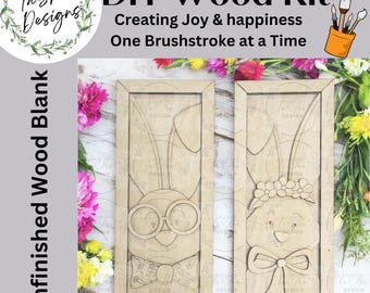 DIY Easter Bunny Decor, DIY Bunny Decor, Easter Bunny Signs, DIY Bunny, Easter Decor, Bunny Decor, Girl Bunny, Boy Bunny, Framed Decor
