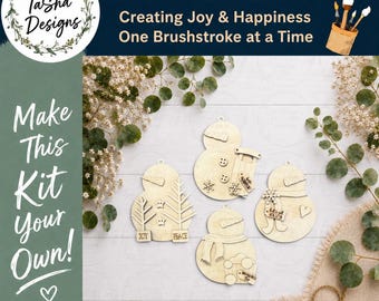 DIY | Christmas Snowman Ornament Bundle | DIY Ornament | Craft | Christmas Decor | Gift Tag | Christmas Ornament | Christmas Decor | Snowman