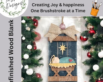 DIY Nativity Pallet Gift Card Holder Ornament | DIY Ornament| Christmas Decor | Ornament | Seasonal | Christmas | DIY Nativity Ornament