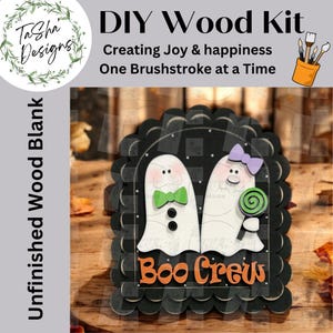 DIY Interchangeable Small Arched Boho Sign Add-on | Boo Crew Sign | Interchangeable | DIY | Home Decor | Seasonal Decor | Halloween l Ghosts