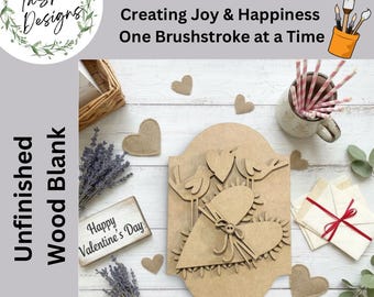DIY Add-on for Interchangeable Easel/Base | Valentine Love Birds | Interchangeable | DIY | Home Decor | Valentines Decor | Seasonal Decor