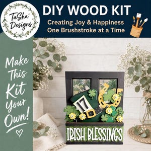 DIY | Add-on for Interchangeable Window Box Shelf Sitter | Irish Blessings | Home Decor | Interchangeable Shelf Sitter | Irish Decor