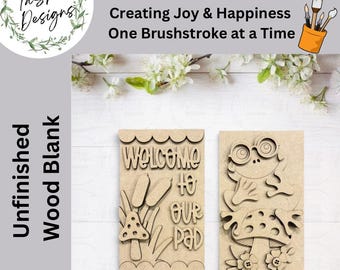 DIY Add-on for Cottage Cabinet Frame/Cabinet |  | Interchangeable | DIY | Home Decor | Frog Decor | Seasonal Decor l Cottage Cainet Insert