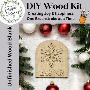 DIY Interchangeable Small Arched Boho Sign Add-on | Winter Snowflakes Sign | Interchangeable | DIY | Home Decor | Seasonal Decor | Winter