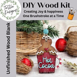 DIY Gingerbread Cup Ornament | DIY Ornament | Christmas Decor | Ornament | Seasonal | Christmas | Gingerbread | DIY Gingerbread | Gift Tag
