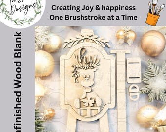 DIY Add-on for Interchangeable Easel/Base | Reindeer Sign | Interchangeable | DIY | Home Decor | Christmas Decor | Seasonal Decor