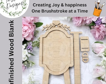 DIY Interchangeable Easel Shelf Sitter | Seasonal Shelf Sitter | Farmhouse Decor | Mantel Decor | Home Decor | Wooden Craft | Everyday Decor