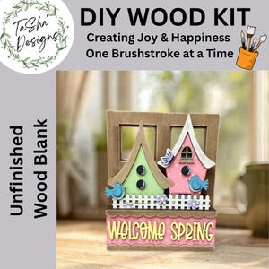 DIY Add-on for Interchangeable Window Box, Welcome Spring, DIY Home Decor, DIY Interchangeable Shelf Sitter, Primitive Decor, Spring