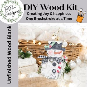 DIY Snowman Christmas Ornament, DIY Christmas Ornament, DIY Wood Kit, Holiday Ornament, Christmas Tree Decor, Christmas Home Decor, Seasonal