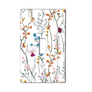 Wild Flowers Light Switch Cover