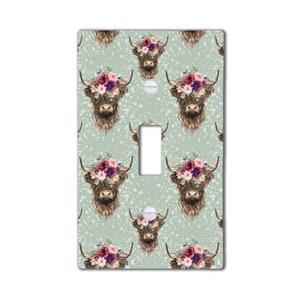 Highland Cow Light Switch Cover