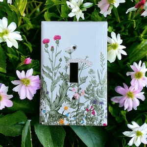 Wild Flowers Light Switch Cover