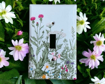 Wild Flowers Light Switch Cover