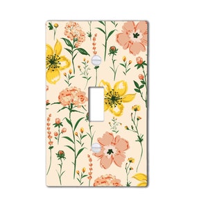 Floral  Light Switch Cover