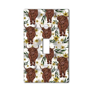 Highland Cow Light Switch Cover