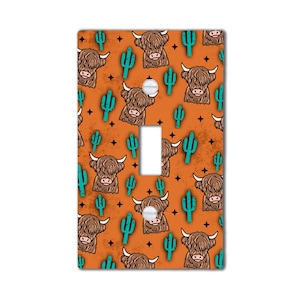 Highland Cow Light Switch Cover
