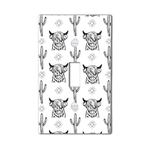Highland Cow Light Switch Cover