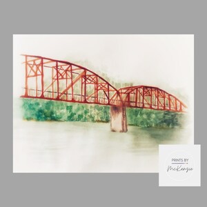 Fair Oaks Bridge Watercolor