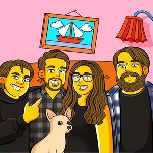 Custom Simpsons-familieportret – gepersonaliseerde cartoon van foto – grappig cadeau voor verjaardag, huisdecoratie of unieke aandenken