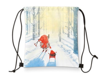 Bonita mochila con cordón