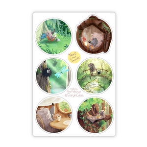 Hedgehog sticker sheet